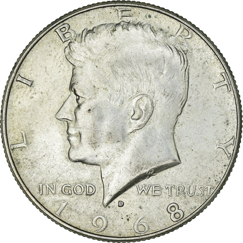 Moneda, Estados Unidos, Kennedy Half Dollar, Half Dollar, 1968, Denver, EBC+