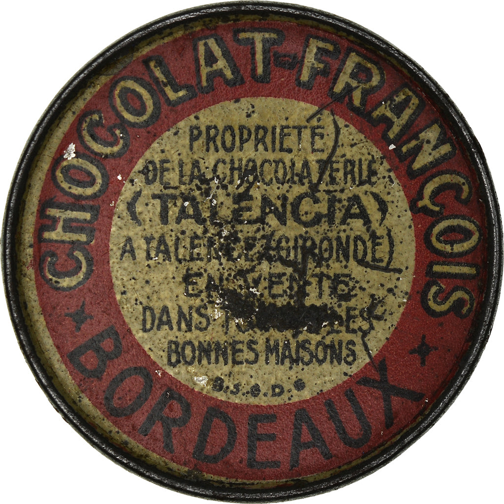 Münze, Frankreich, Chocolat François, Bordeaux, 10 Centimes, Timbre-Monnaie