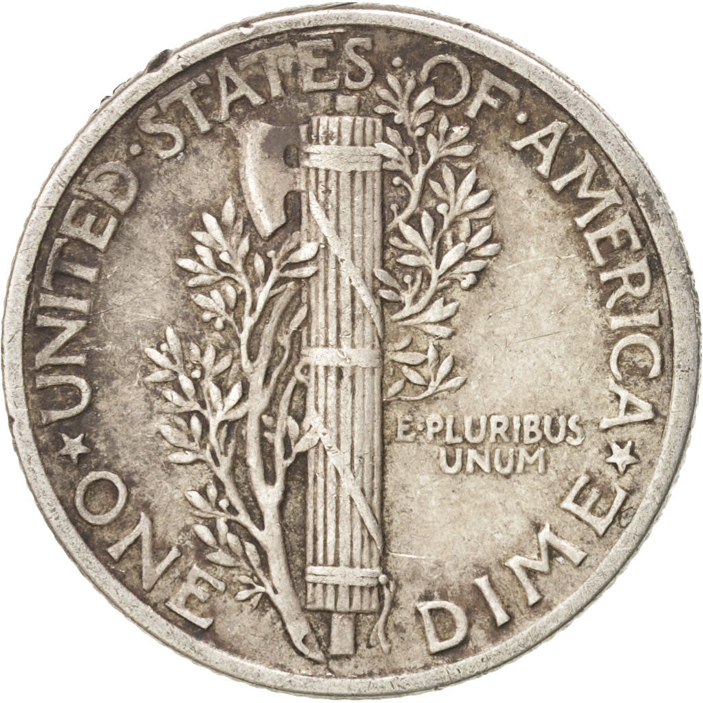 Coin, United States, Mercury Dime, Dime, 1941, U.S. Mint, Philadelphia