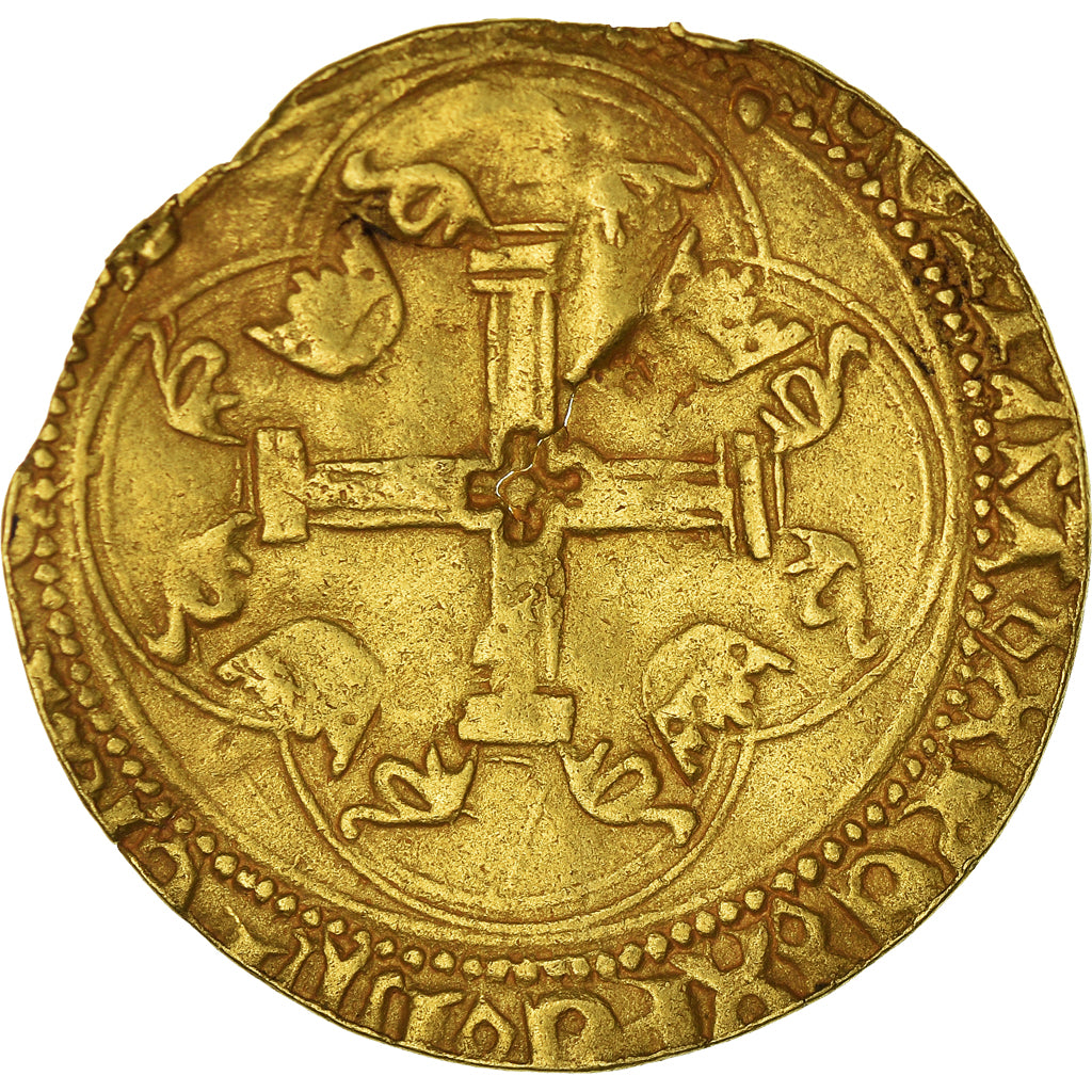 Coin, France, Charles VII, Ecu d'or, VF(20-25), Gold, Duplessy:511