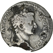 Coin, Tiberius, Denarius, Lyon - Lugdunum, F(12-15), Silver, RIC:30
