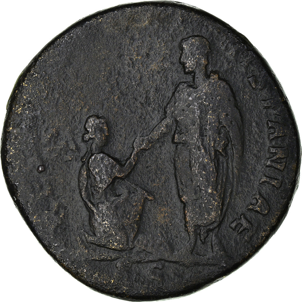Moneta, Hadrian, Sesterzio, Roma, Rare, MB+, Bronzo, RIC:952