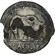Monnaie, Jules César, Denier, Rome, Fourrée, B+, Argent, Crawford:443/1