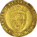 Moneta, Francia, Charles VI, Ecu d'or, BB+, Oro, Duplessy:369