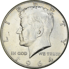 Moneta, Stati Uniti, Kennedy Half Dollar, Half Dollar, 1964, U.S. Mint