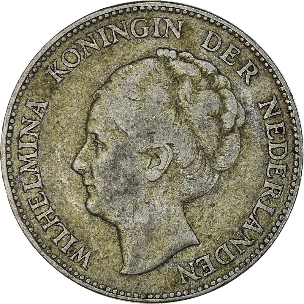 Munten, Nederland, Wilhelmina I, Gulden, 1931, FR+, Zilver, KM:161.1