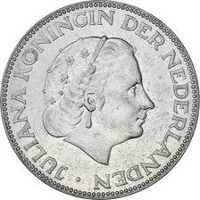 Coin, Netherlands, Juliana, 2-1/2 Gulden, 1959, AU(50-53), Silver, KM:185