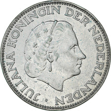 Coin, Netherlands, Juliana, 2-1/2 Gulden, 1959, AU(50-53), Silver, KM:185