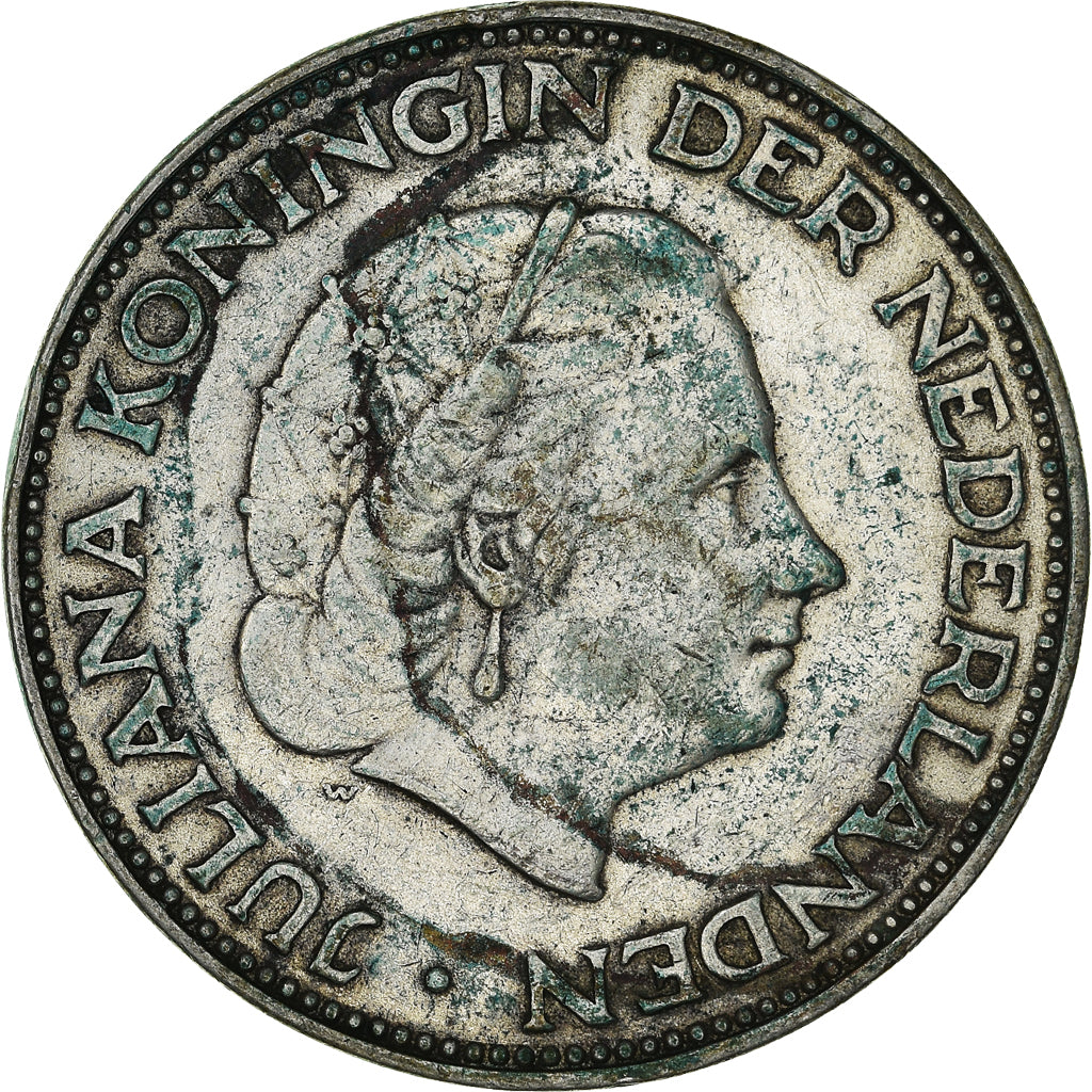 Monnaie, Pays-Bas, Juliana, 2-1/2 Gulden, 1961, TTB, Argent, KM:185