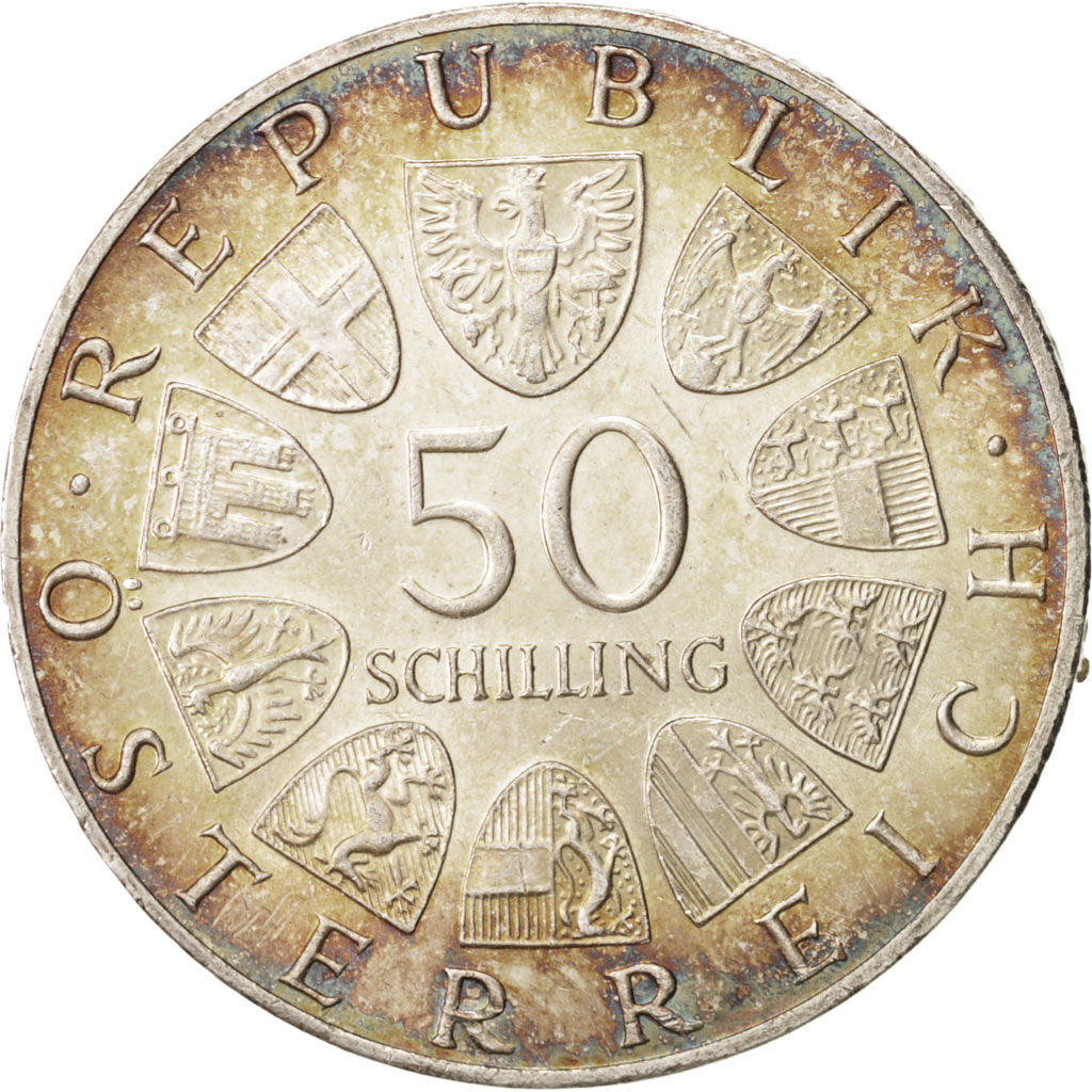 Moneda, Austria, 50 Schilling, 1966, SC, Plata, KM:2900