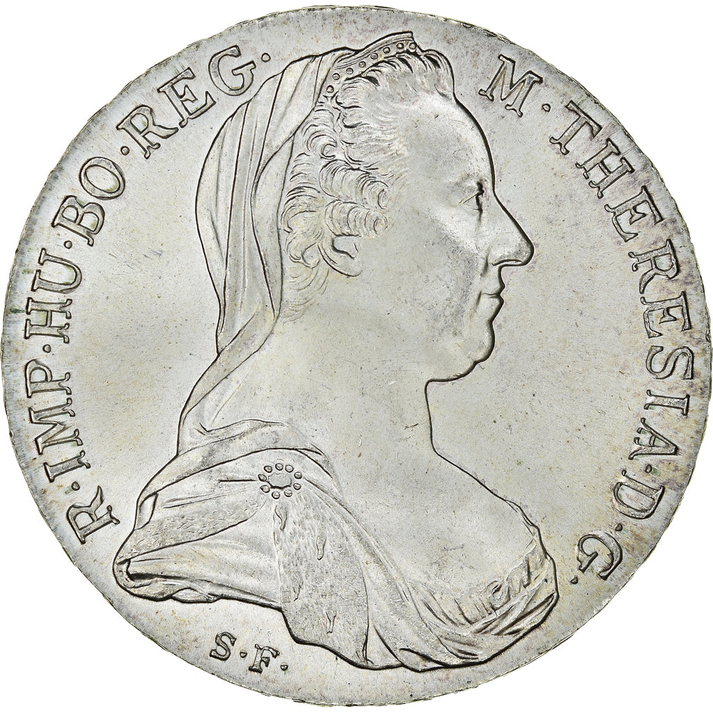 Coin, Austria, Joseph II, Thaler, 1780, Restrike, MS(60-62), Silver, KM:T1