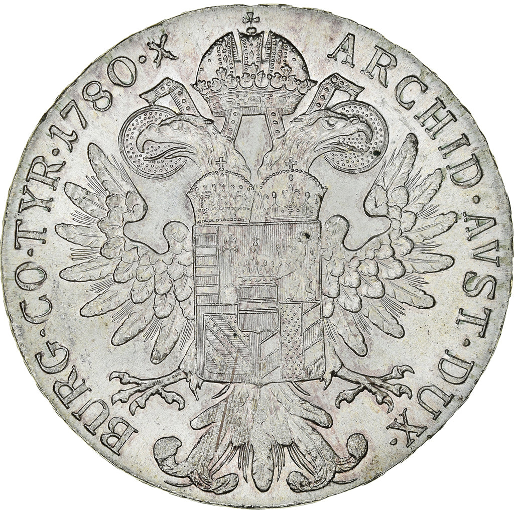 Coin, Austria, Joseph II, Thaler, 1780, Restrike, MS(60-62), Silver, KM:T1