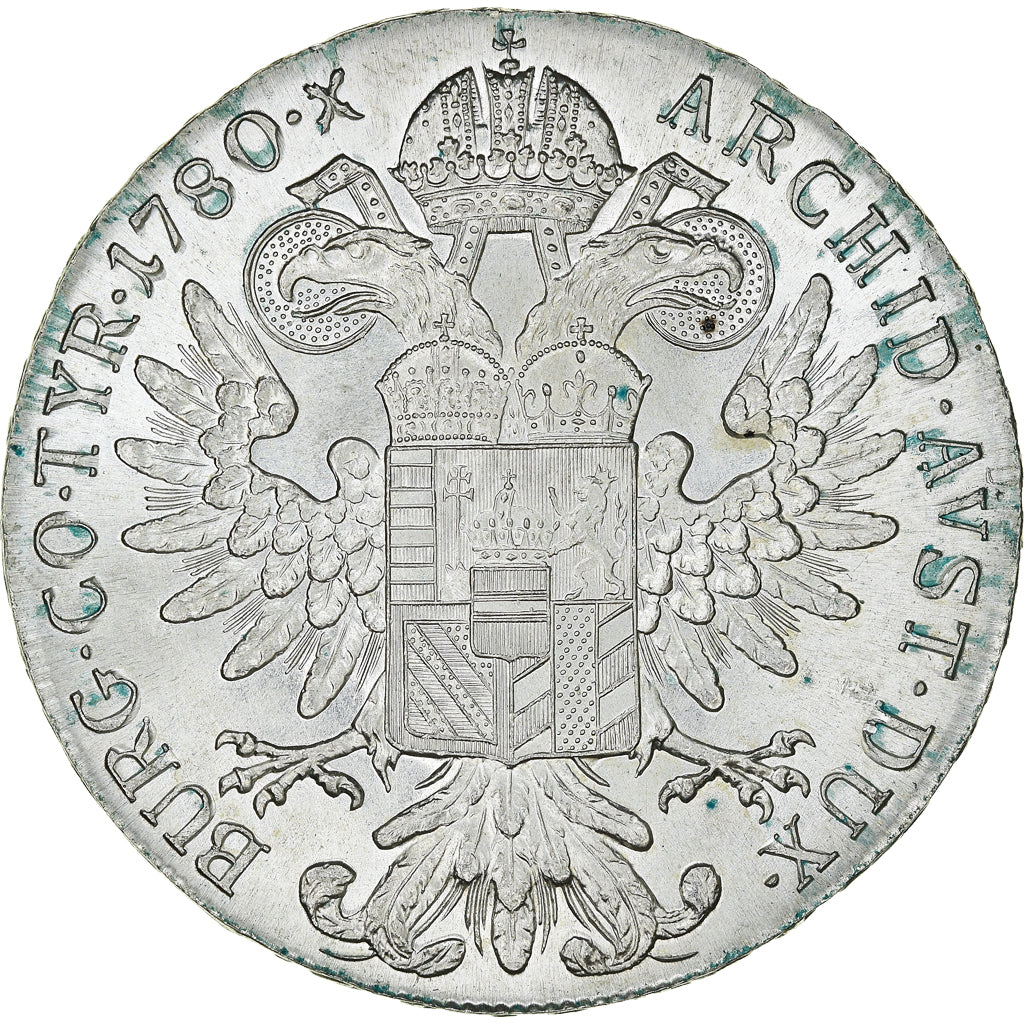 Coin, Austria, Joseph II, Thaler, 1780, Restrike, MS(60-62), Silver, KM:T1