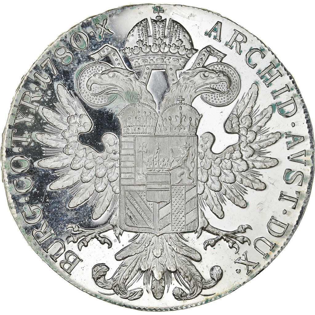 Coin, Austria, Joseph II, Thaler, 1780, Proof, MS(64), Silver, KM:T1