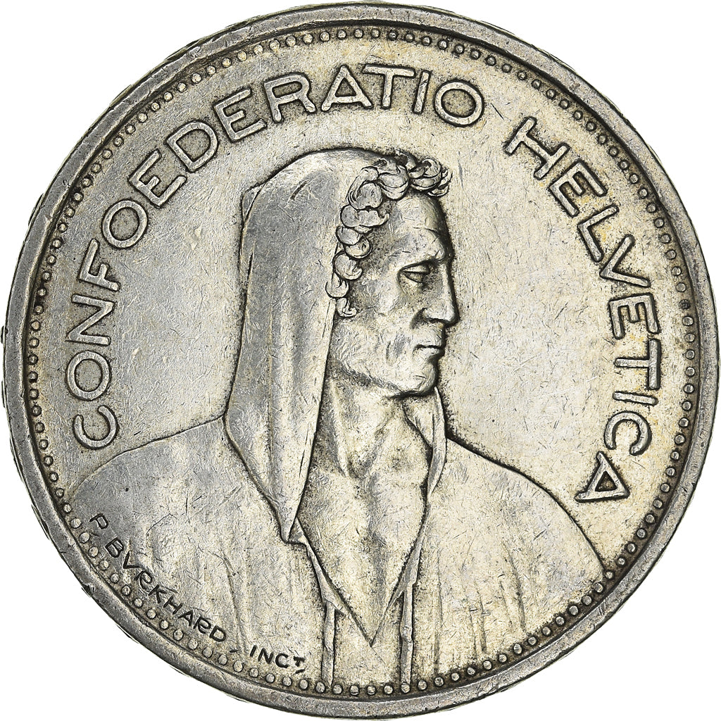 Moneta, Svizzera, 5 Francs, 1954, Bern, BB, Argento, KM:40