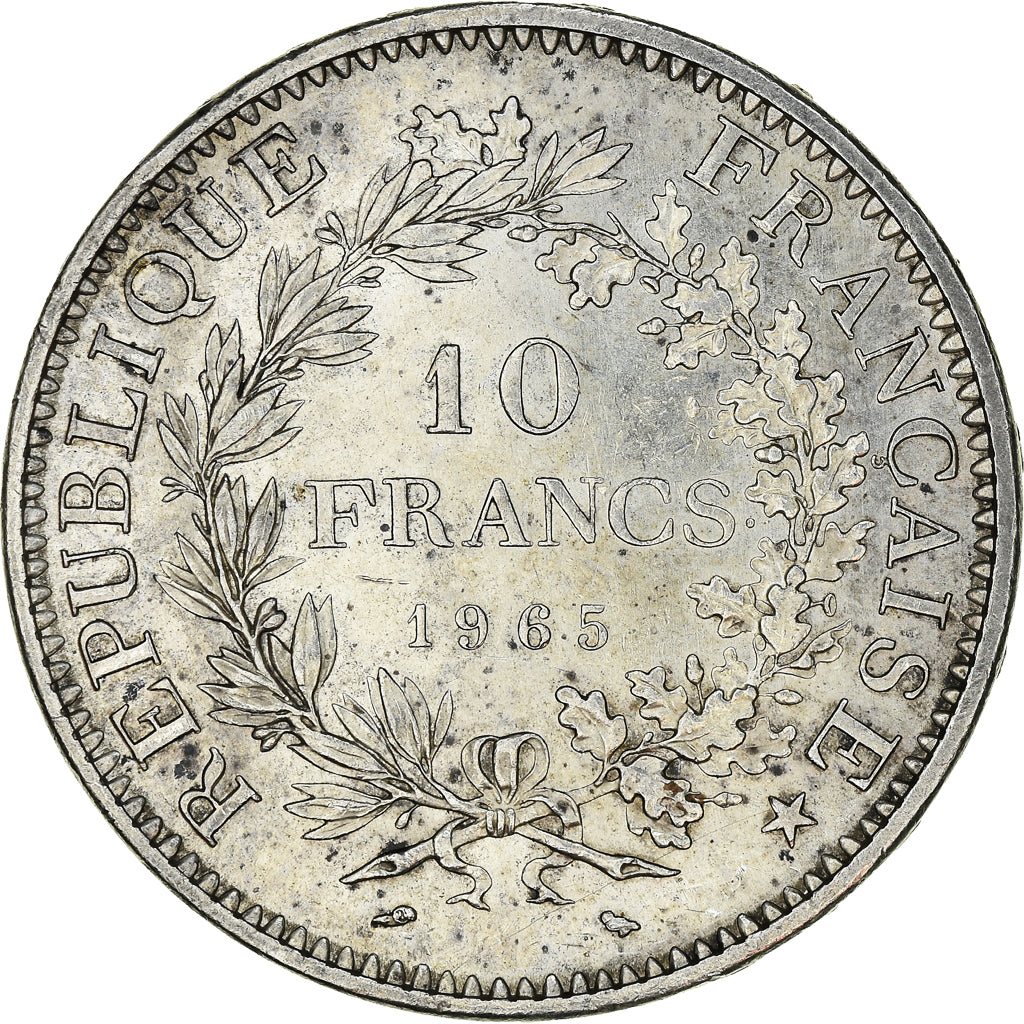 Moneta, Francia, Hercule, 10 Francs, 1965, Paris, SPL, Argento, KM:932