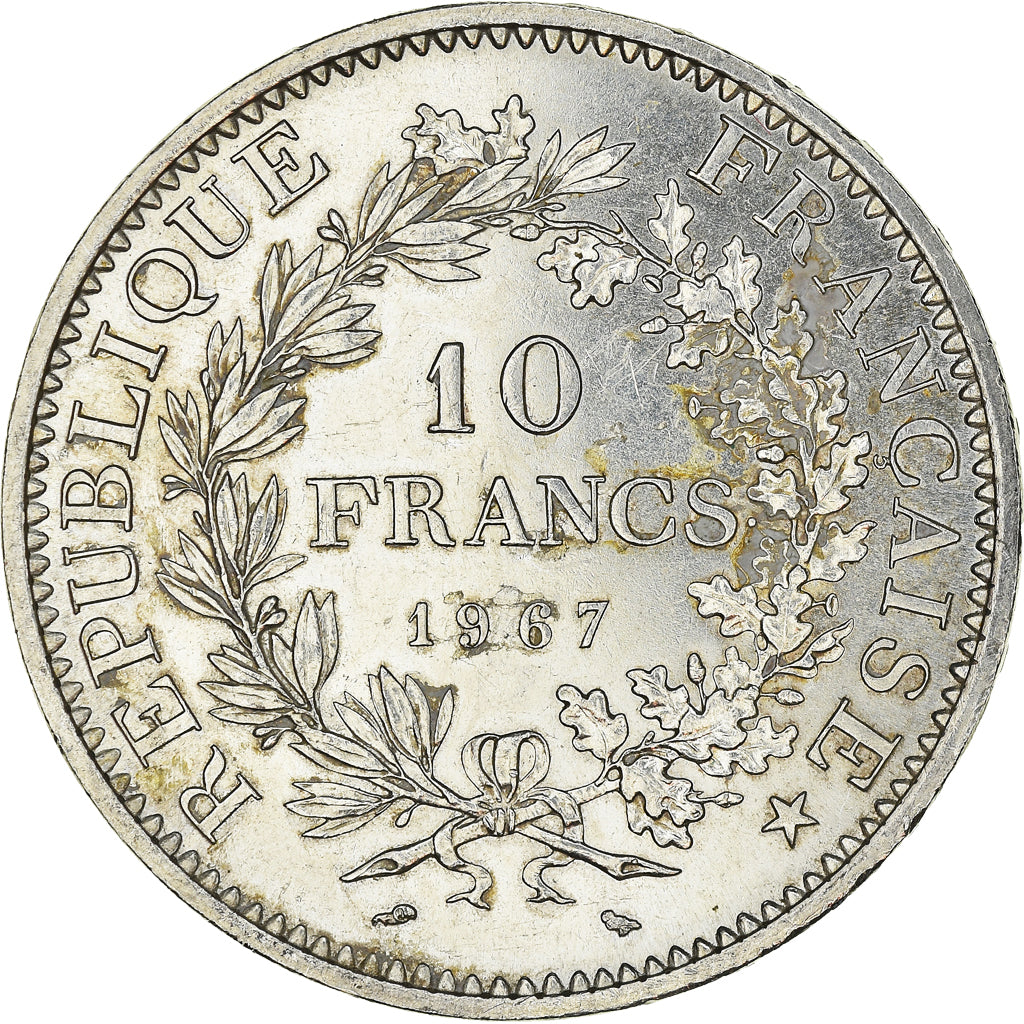 Coin, France, Hercule, 10 Francs, 1967, Paris, MS(60-62), Silver, KM:932