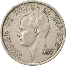 Monaco, Rainier III, 100 Francs, Cent, 1956, Paris, EF(40-45), Copper-nickel,...