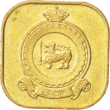 Coin, Ceylon, Elizabeth II, 5 Cents, 1971, MS(63), Nickel-brass, KM:129