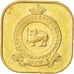 Monnaie, Ceylon, Elizabeth II, 5 Cents, 1971, SPL, Nickel-brass, KM:129
