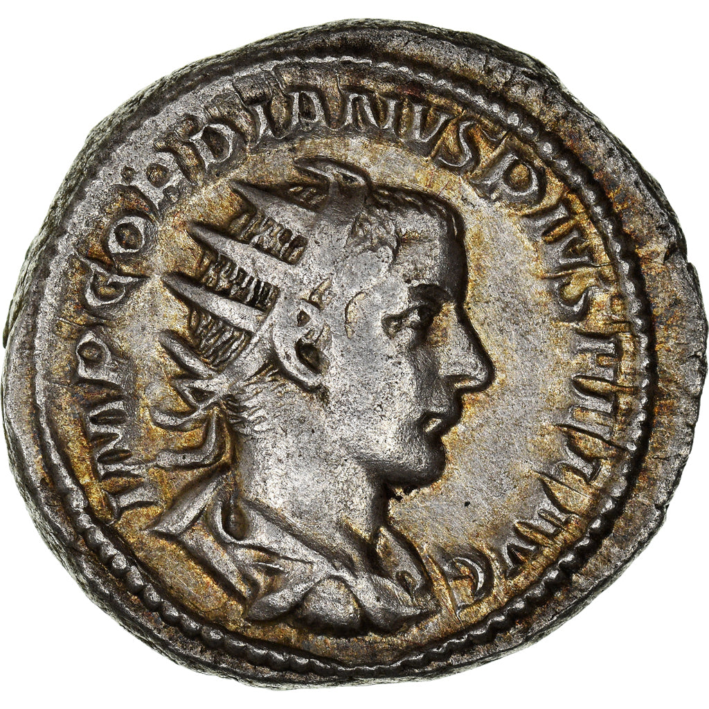 Coin, Gordian III, Antoninianus, 241-243, Rome, AU(55-58), Billon, RIC:89