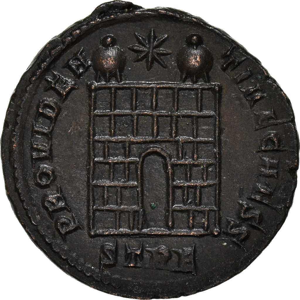 Moneta, Constantius II, Nummus, 328, Trier, AU(55-58), Miedź, RIC:514