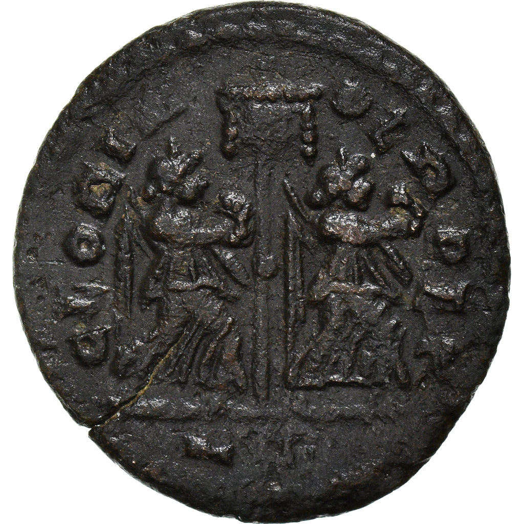 Moneta, Constantine I, Half Follis, Roma, Rzadkie, AU(50-53), Miedź, RIC:14