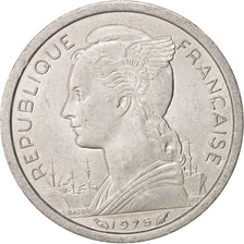 FRENCH AFARS & ISSAS, Franc, 1975, Paris, MS(63), Aluminum, KM:16