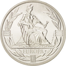 France, Ecu Europa, History, Medal, 1980, MS(65-70), Rodier, Silver