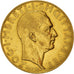 Moeda, Albânia, Zog I, 100 Franga Ari, 1938, Rome, Muito, AU(55-58), Dourado