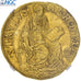 Munten, Vaticaan, Paul V, Quadruple, 1617, Roma, NGC, MS61, PR+, Goud