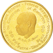 Cameroon, 1000 Francs, Independence, 1970, MS(63), Gold, KM:18