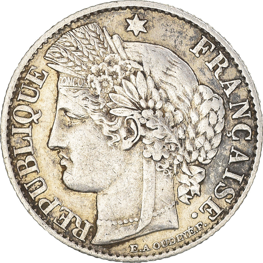 Coin, France, Cérès, 50 Centimes, 1872, Paris, AU(50-53), Silver, KM:834.1