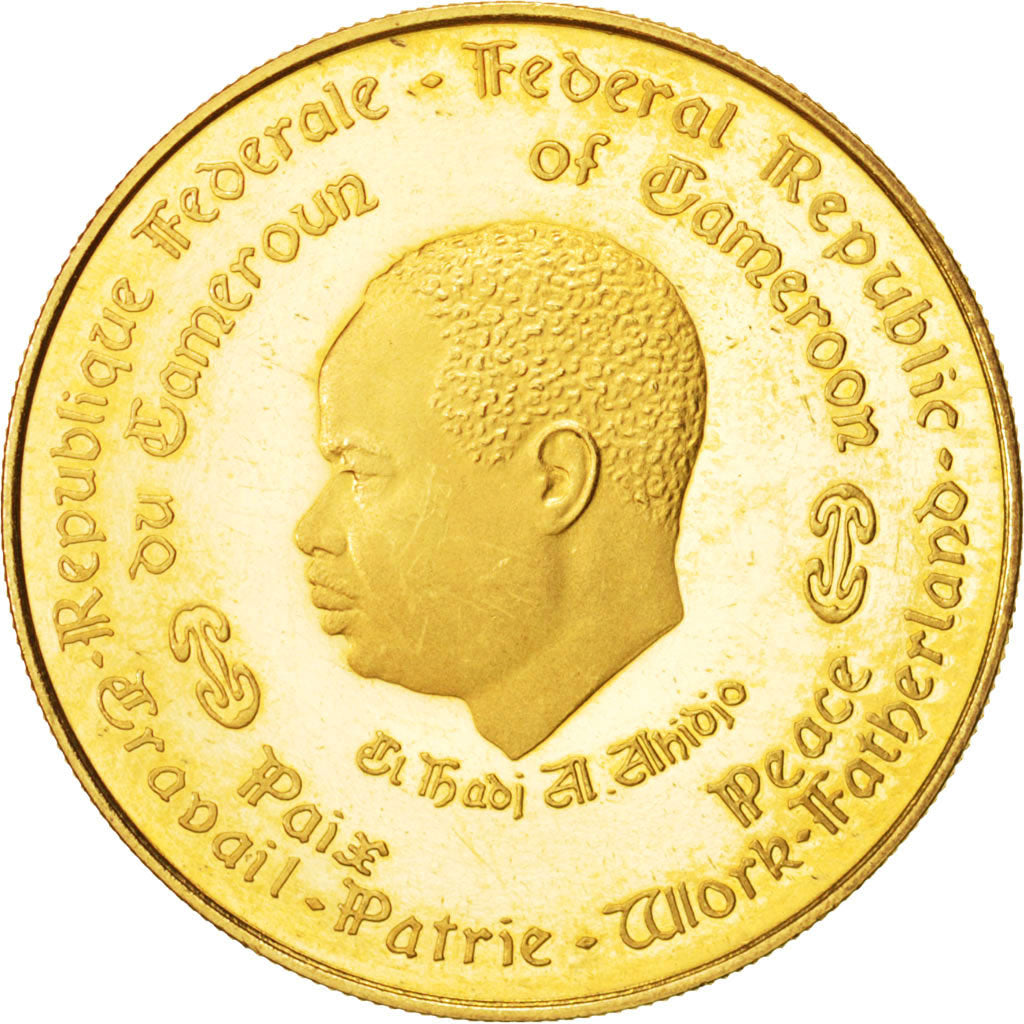 Cameroon, 3000 Francs Independence, 1970, Paris, MS(63), Gold, KM:19