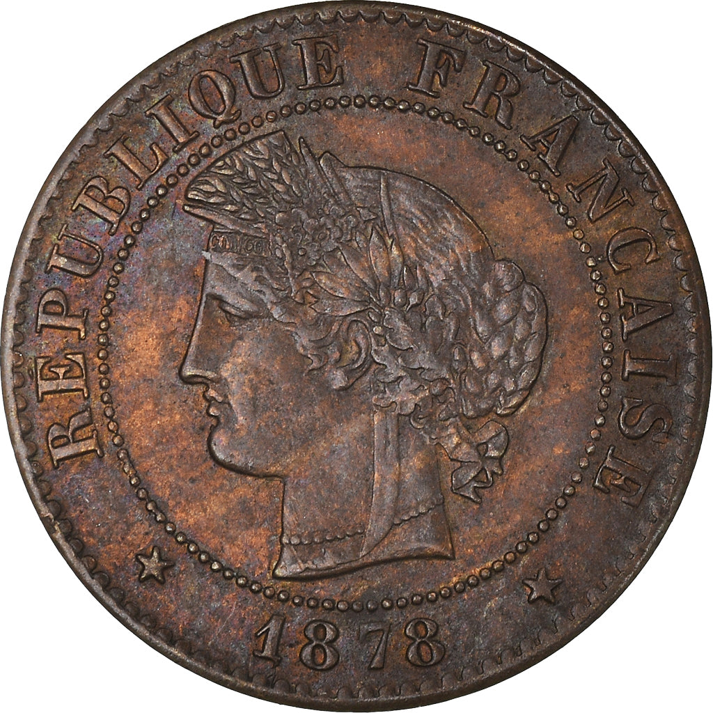 Münze, Frankreich, Cérès, Centime, 1878, Paris, UNZ, Bronze, KM:826.1