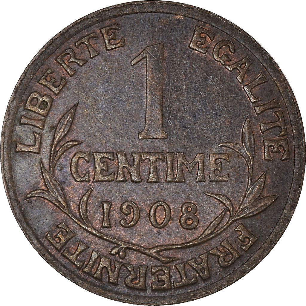 Coin, France, Dupuis, Centime, 1908, Paris, AU(55-58), Bronze, KM:840
