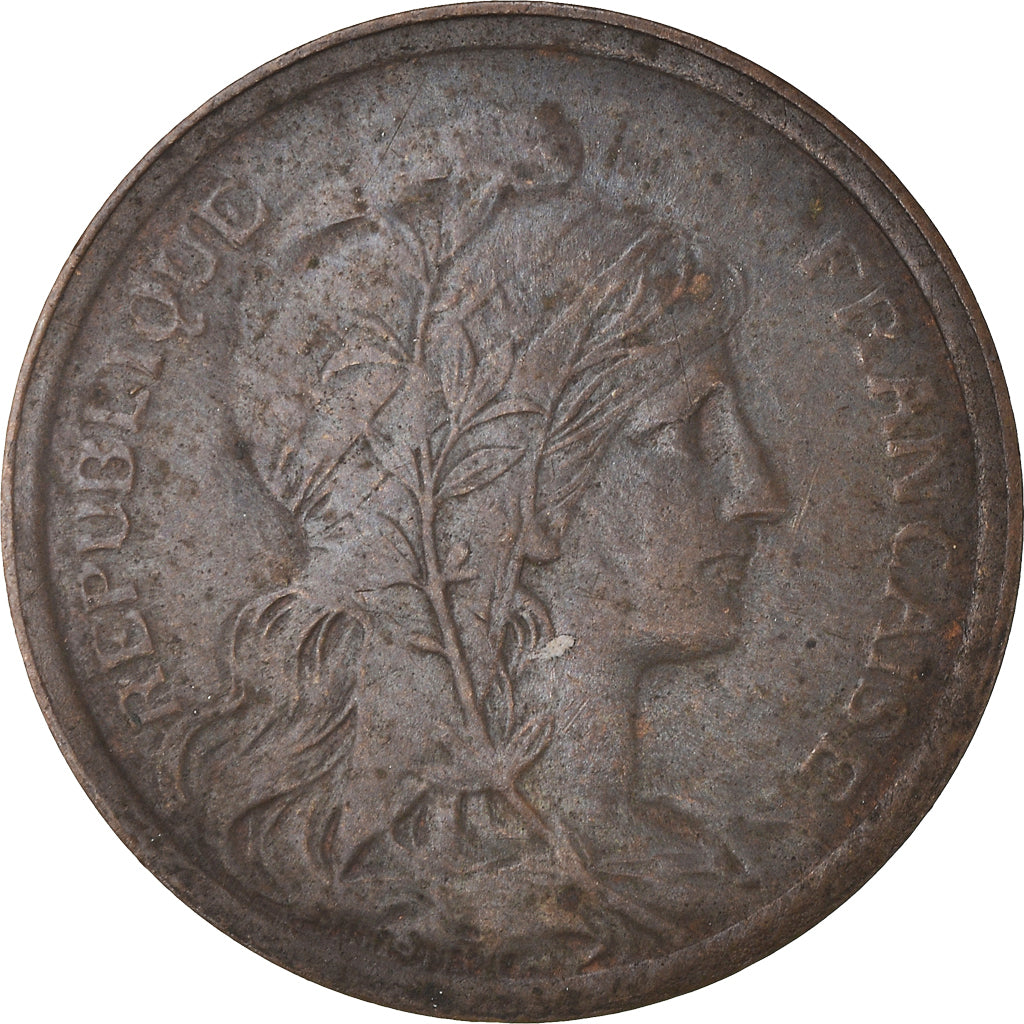 Moneda, Francia, Dupuis, 2 Centimes, 1911, Paris, MBC, Bronce, KM:841