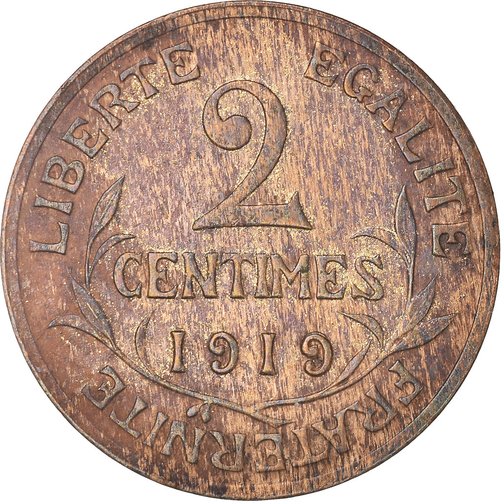 Coin, France, Dupuis, 2 Centimes, 1919, Paris, VF(30-35), Bronze, KM:841