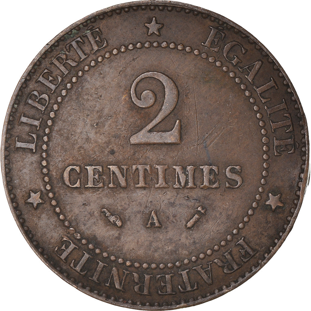 Coin, France, Cérès, 2 Centimes, 1896, Paris, EF(40-45), Bronze, KM:827.1
