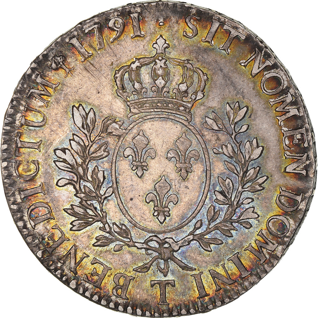 Moneta, Francia, Louis XVI, Écu aux branches d'olivier, Ecu, 1791, Nantes, BB