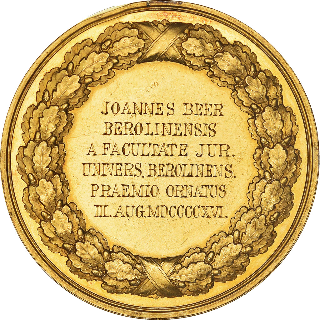 Germany, Medal, Récompense académique, 1916, AU(50-53), Gold