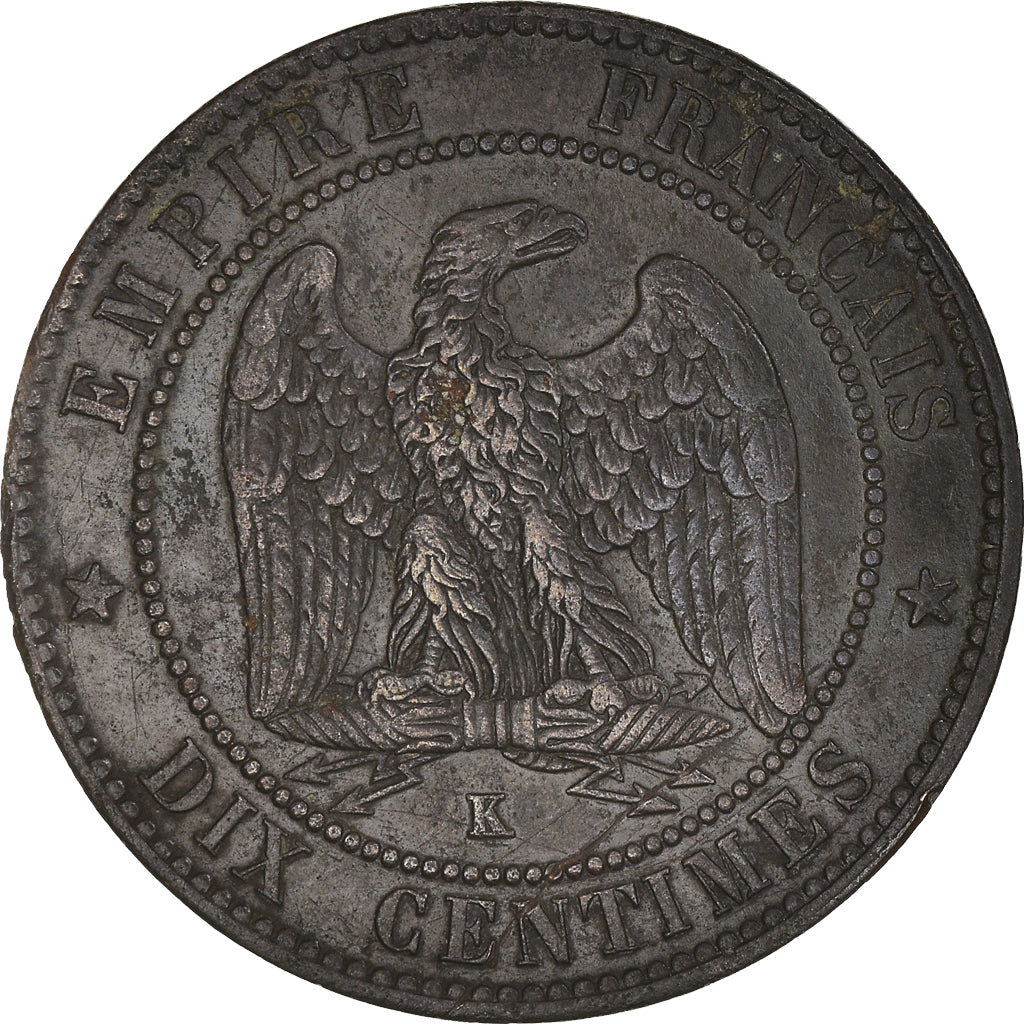 Coin, France, Napoleon III, Napoléon III, 10 Centimes, 1855, Bordeaux