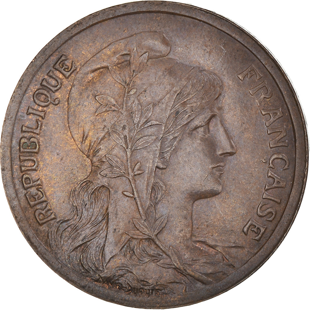 Munten, Frankrijk, Dupuis, 10 Centimes, 1916, Paris, Etoile, PR+, Bronzen
