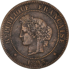 France, Cérès, 5 Centimes, 1893, Paris, EF(40-45), Bronze, KM:821.1, Gadoury157a