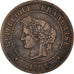 France, Cérès, 5 Centimes, 1893, Paris, EF(40-45), Bronze, KM:821.1, Gadoury157a