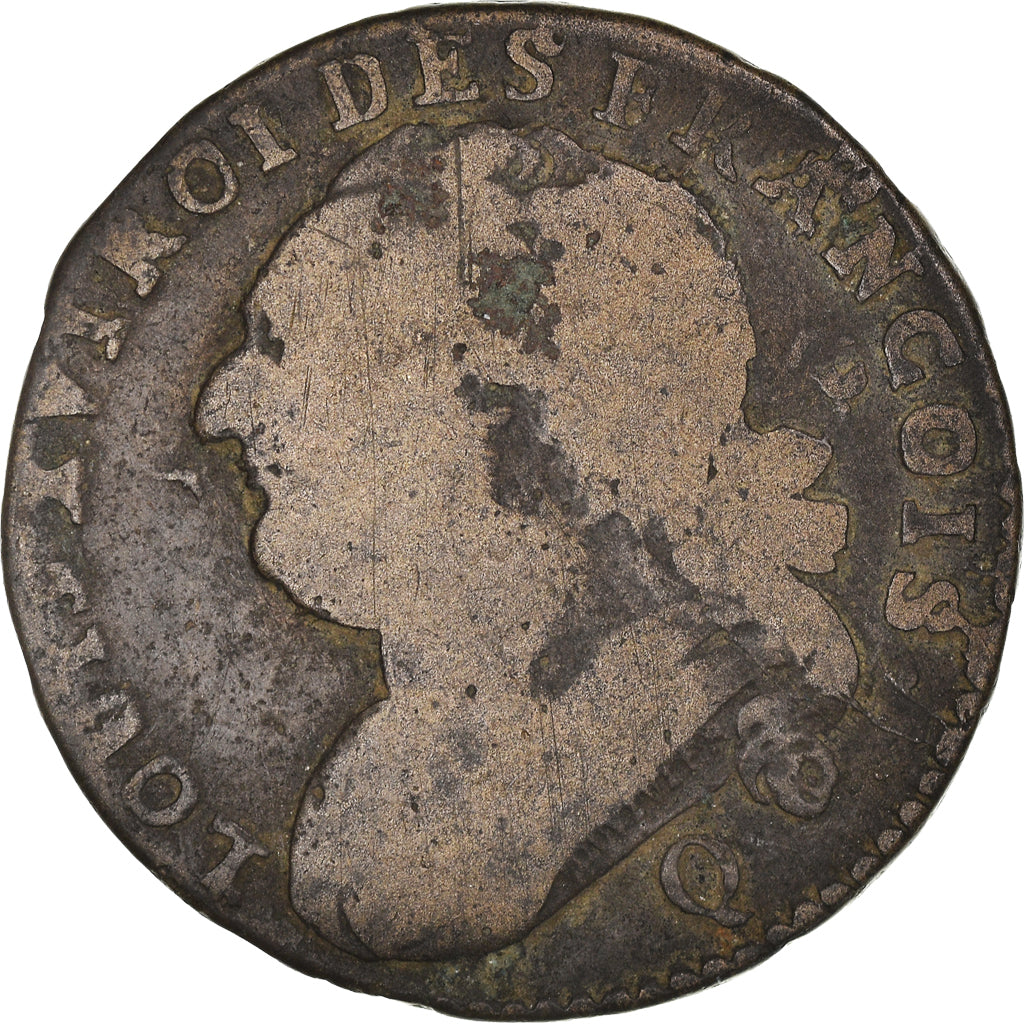 Coin, France, 12 deniers françois, 12 Deniers, 1792, Perpignan, F(12-15)