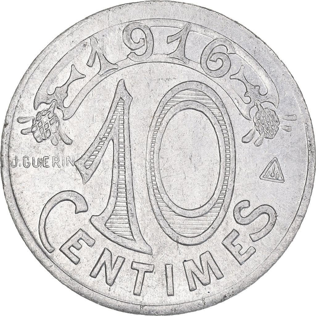 Coin, France, Marseille, 10 Centimes, 1916, Marseille, EF(40-45), Aluminium