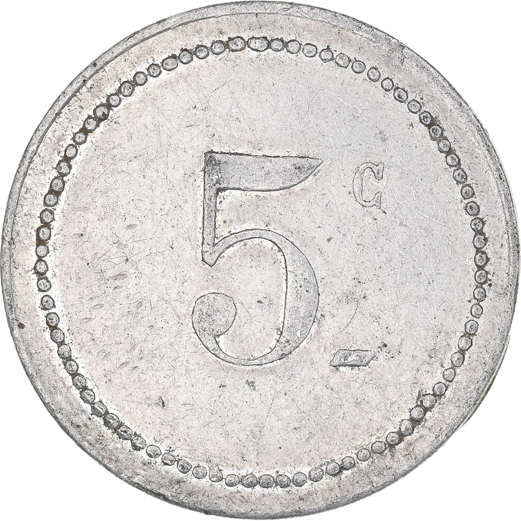 Coin, Algeria, Chambre de Commerce, Bône, Bône, 5 Centimes, 1915, AU(50-53)