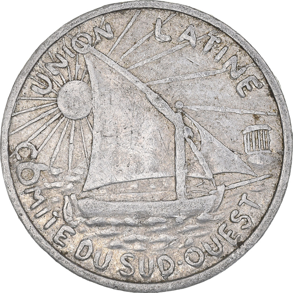 Francia, Token, Union Latine, Comité du Sud-Ouest, 10 Centimes, Toulouse, 1927