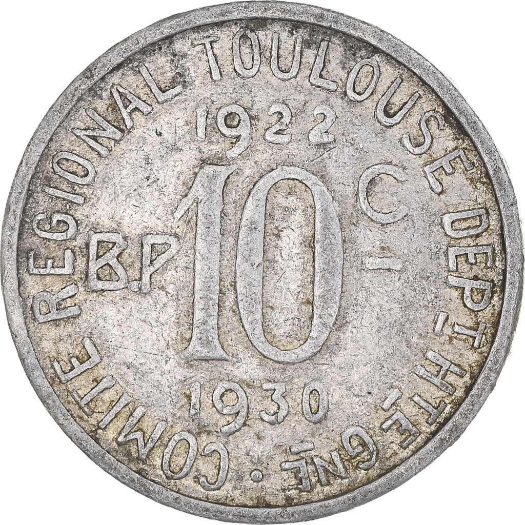 Francia, Token, Union Latine, Comité du Sud-Ouest, 10 Centimes, Toulouse, 1927